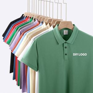 Polos de Hombre Tallas Grandes, Ropa Casual de Alta Calidad, Polos de Golf Lisos con Solapa, Camisetas Polo con Logotipo Personalizado Bordado, Ropa para Hombre - Product Image 1