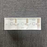 Boîtier de jonction en PVC durable ignifuge pour conduite électrique, 1 à 3 modules, encastré, en plastique, pour interrupteur