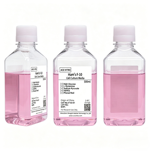 Milieu de culture cellulaire ACE VITRO OEM, mélange nutritif Ham's F-10 (F10), 500 ml, bouteille PET à haute teneur en glucose et glutamine - Product Image 2