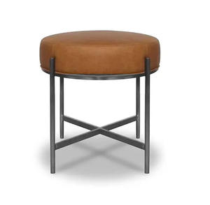 <span class=keywords><strong>Chaise</strong></span> d'hôpital moderne et durable tabouret de bar d'extérieur en cuir marron de <span class=keywords><strong>haute</strong></span> qualité cadre en métal à emboîtement noir - Product Image 4