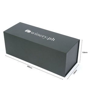 Tùy chỉnh sang trọng giấy các tông rượu vang Đóng gói hộp với bao bì từ tính cho chai rượu vang - Product Image 4