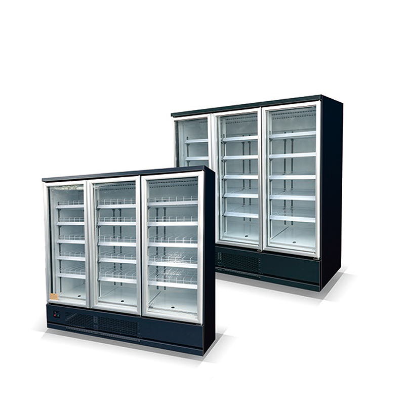 Commercial Multideck Chiller Upright Display Showcase Refrigerator Supermarket Fridge Freezer Led Lamp Air Cooler Painting Steel