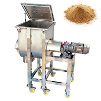 Mélangeur horizontal à ruban à faible résidu en acier inoxydable pour assaisonnements alimentaires et mélange de poudre de lait