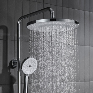 <b>Shower</b> Head XB-P009 Round Rain Type Portable Durable Plating Finish - Product Image 2