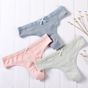 G-string Mutandine di Cotone <span class=keywords><strong>Slip</strong></span> Mutandine Sexy Femminile Mutande Thong Della Biancheria Delle Signore delle Donne A Vita bassa Biancheria Intima - Product Image 2