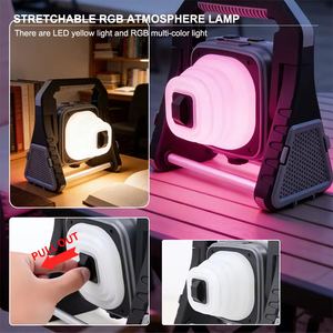 Multi-function Camping <b>Light</b> Retractable <b>Rechargeable</b> <b>LED</b> Portable Magnetic COB Car Repair Working Lamp IP65 Rated - Product Image 5