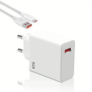67W Super Fast <b>Charger</b> for MI <b>Charger</b> <b>USB</b> C PD Cell Phone Charging - Product Image 2