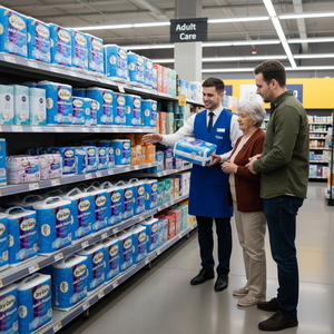 Grandes marques de supermarchés en promotion : Sous-vêtements jetables pour adultes, couches jetables pour adultes pour personnes âgées - Product Image 4