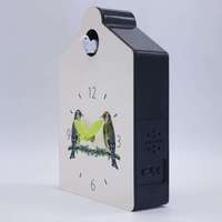 Jam dinding Cuckoo pedesaan unik baru, jam dinding kayu ayunan pengumuman kreatif dan Modern