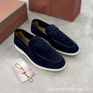 Zapatos casuales británicos de cuero y gamuza antideslizantes para hombre, Oxford transpirables mate - Product Image 3