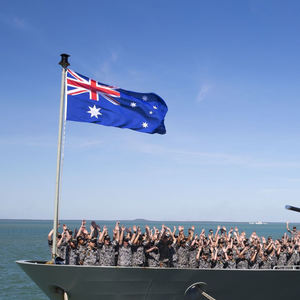 Produit promotionnel usine vente en gros pas cher 3x5 pieds 100% Polyester impression numérique pour voile personnalisé drapeau nautique d'australie - Product Image 4