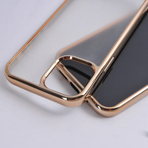 Champagne gold frame in bianco di caso per il <span class=keywords><strong>iPhone</strong></span> <span class=keywords><strong>12</strong></span> pro con la scanalatura di Lusso di placcatura caso della copertura del telefono per il <span class=keywords><strong>iPhone</strong></span> di Apple <span class=keywords><strong>12</strong></span> max - Product Image 2
