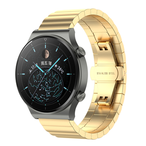 Bracelet de montre en acier inoxydable 20mm 22mm pour Huawei Watch <span class=keywords><strong>GT3</strong></span> <span class=keywords><strong>42mm</strong></span> 46mm, bracelet de montre intelligente pour Huawei GT Runner avec outils - Product Image 4
