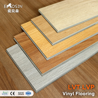 Innenbereich Klicksystem Wasserdichter 22mil 8mm 12mm Vinyl-Fliesenbelag Starrer Kern Vinylplanken LVP LVT Bodenbelag