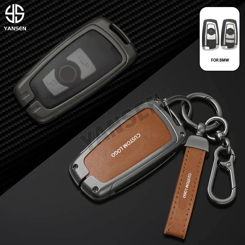 2023 New luxury fashion Zinc alloy key fob case for Bmw keychain keyring custom logo