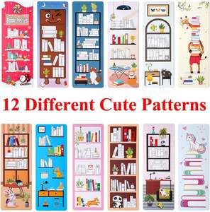 Lista de lectura Marcadores DIY Libro Rastreador Marcapáginas Biblia Biblioteca Libro Club Tarjeta Lectura Diario Registro Libro Marcador Kit a granel - Product Image 3