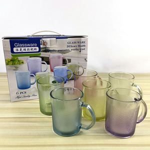 Nouveauté 2026 : <span class=keywords><strong>Verre</strong></span> à Eau Coloré Réutilisable, Tasse à Boire, Chope à Bière Avec Anse, Verres à Thé, Tasses Colorées - Product Image 1