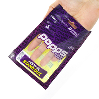 Pochette plate personnalisée avec trou de suspension Euro, brillante, à trois soudures latérales, avec carte d'accompagnement imprimée, pour emballage de détail