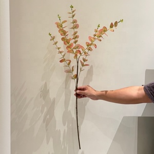 Piante Artificiali di Eucalipto a Cinque Bracci Stampate in 3D per Decorazioni Matrimoniali, Fiori in Seta per Interni di Hotel e Casa - Product Image 6