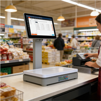 Sistema POS Directo de Fábrica, Pantalla Táctil Capacitiva, Báscula con IA, Caja Registradora Android, Terminal de Facturación de Fácil Operación, Wi-Fi 6
