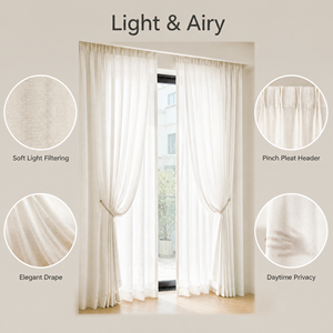 Tenda Trasparente Bianca in Voile per Soggiorno e Camera da Letto, Filtrante Luce, Lunga fino al Pavimento, Pannello in Tulle, Ingrosso, Misure Personalizzate - Product Image 3