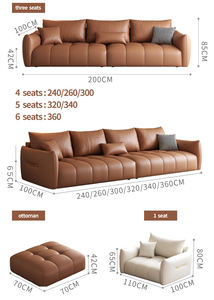 Grosir disesuaikan warna populer <span class=keywords><strong>Sofa</strong></span> mewah Set furnitur Modern Kulit <span class=keywords><strong>Sofa</strong></span> ruang keluarga untuk rumah - Product Image 6