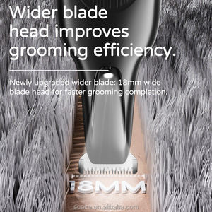 מכונת גילוח שקטה לכל הגוף, ניתנת לשטיפה, עם תאורת לד, לגילוח שיער חתולים וכלבים, מכונת תספורת חשמלית לחיות מחמד, עמידה במים, גם לטפרים. - Product Image 5