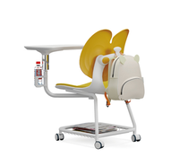 Chaise de bureau moderne pour l'école, la formation et la salle à manger, pour étudiant, avec tablette, cadre en plastique pliable, pieds en fer, poignée coulissante