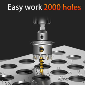 WEIX 1 Pc Carbide-Tipped TCT Drill Holes Saw Set Drill Bit for Stainless Steel Concrete Wood <strong>Reamer</strong> <strong>Tool</strong> Kit Metal Cutter - Product Image 2