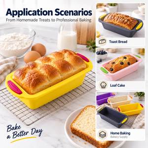 LA Reusable Heat Resistant <b>Silicone</b> Cake Baking Mold with Easy Demoulding for Fondant Custom <b>Mould</b> 1-Piece - Product Image 4