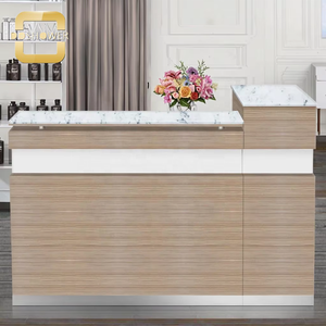 Wooden <strong>Reception</strong> Desk Manufacturer &amp; <strong>Supplier</strong> with Modern <strong>Reception</strong> Desk <strong>Counter</strong> for Salon <strong>High</strong> <strong>Quality</strong> Curved <strong>Reception</strong> Desk - Product Image 1