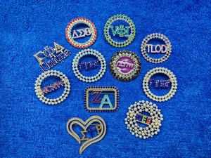 Design personalizzato stella d'oro Soror Legacy sorellanza lettera greca spilla con risvolto servizio di sorellanza - Product Image 4