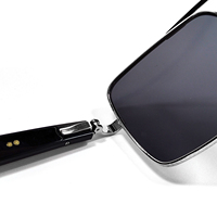 Lunettes intelligentes avec caméra HD, verres anti-lumière bleue, double microphone, réduction du bruit, caméra anti-tremblement