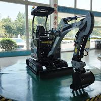 Micro-excavatrices compactes de 2 tonnes - Mini-excavatrice sur chenilles ergonomique avec cabine spacieuse et excellente visibilité tout autour