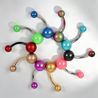 Anneau de nombril en acier inoxydable couleur or, bijou de corps sexy pour femme, idéal pour mariage ou cadeau, piercing corporel