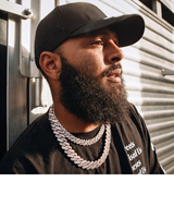 Chaîne à maillons en alliage de diamants brillants au design élégant, plaquée argent, avec fermoir sécurisé, style hip-hop, pour homme, certifiée IGI, usage quotidien