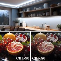 Tira de luces Led sin puntos para decoración residencial de casa, tira Led DC12V 24V, impermeable IP20 IP65 IP67, tira Led Cob