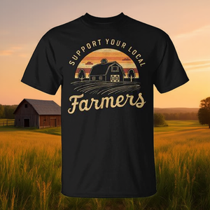 Soutenez les agriculteurs locaux avec ce t-shirt pour les passionnés de la vie à la ferme - Product Image 3