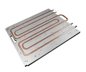 Pelat pendingin tembaga 800mm pendingin pelat dingin dengan pipa tembaga heatsink pelat dingin cair