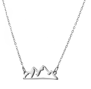 Bijoux géographiques collier pendentif montagne tjny personnalisé - Product Image 1