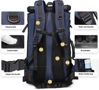 Meilleure vente de sac à dos de voyage, sac à dos de transport Durable Convertible sac à bagages Durable sac de montagne multifonctionnel