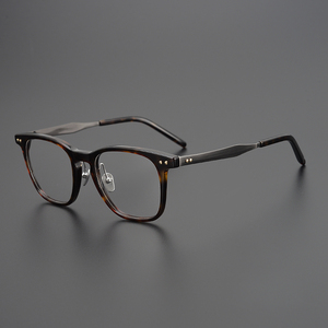 Gọng kính nam nữ cao cấp, gọng kính vuông titan, gọng kính chống ánh sáng xanh, gọng kính acetate - Product Image 5