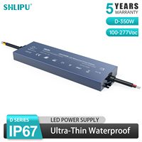 Controlador LED Ultrafino Impermeable IP67 12V 24V DC 60W-500W Fuente de Alimentación de Voltaje Constante para Tiras de Luces LED