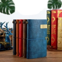 Couverture souple de journal de cahier de voyageur en cuir Pu vierge à motif de croco avec logo personnalisé