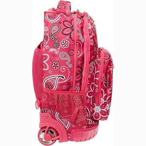 Free Sample Fashionable Unisex Large Capacity <b>Trolley</b> Backpack Waterproof Zipper Rolling <b>Bag</b> With Extra Large Wheel - Product Image 5