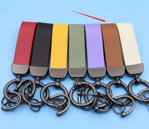 <b>Custom</b> PU Leather <b>Keychain</b> Car Brand Logo Leather Key Sales Promotion Holder <b>Keychain</b> - Product Image 4