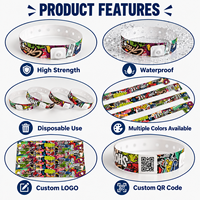 Gelang Plastik Kustom Produsen, Gelang ID PP Lembut yang Dapat Disesuaikan untuk Dewasa, Sekali Pakai untuk Acara