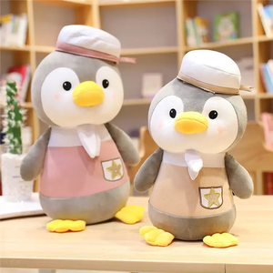 Peluches pingouins de dessin animé en coton PP avec doublure en maille, 25 cm, cadeau d'anniversaire et de festival, logo personnalisable, directement de l'usine, anti-stress - Product Image 3