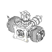 Moteur à essence EME 70CC / Moteur à essence 7.1HP / 7000RPM EME70 pour modèle d'avion à essence RC