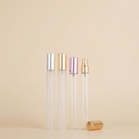 Tragbarer Nachfüllbarer 15ml 20ml Runder Glas-Parfümzerstäuber Anpassbare Farbe Matt & Transparent Pumpzerstäuberflasche mit Individualisierbarem Logo